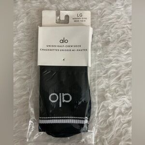 ALO Yoga Black Half-Crew Socks
